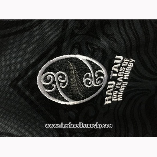 Camiseta Nueva Zelandia All Blacks Maori Rugby 100th Conmemorative